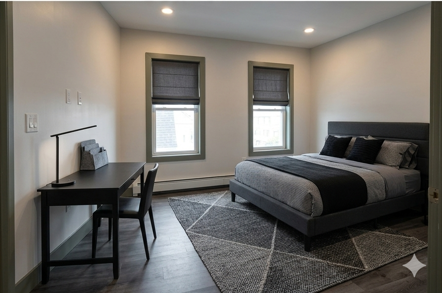 Bedroom at New Park Apartments